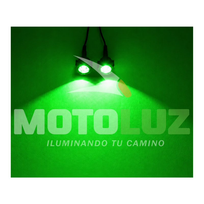 Led ojos de aguila verde