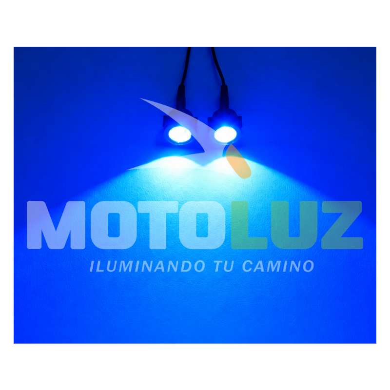 Ojos de aguila led azul