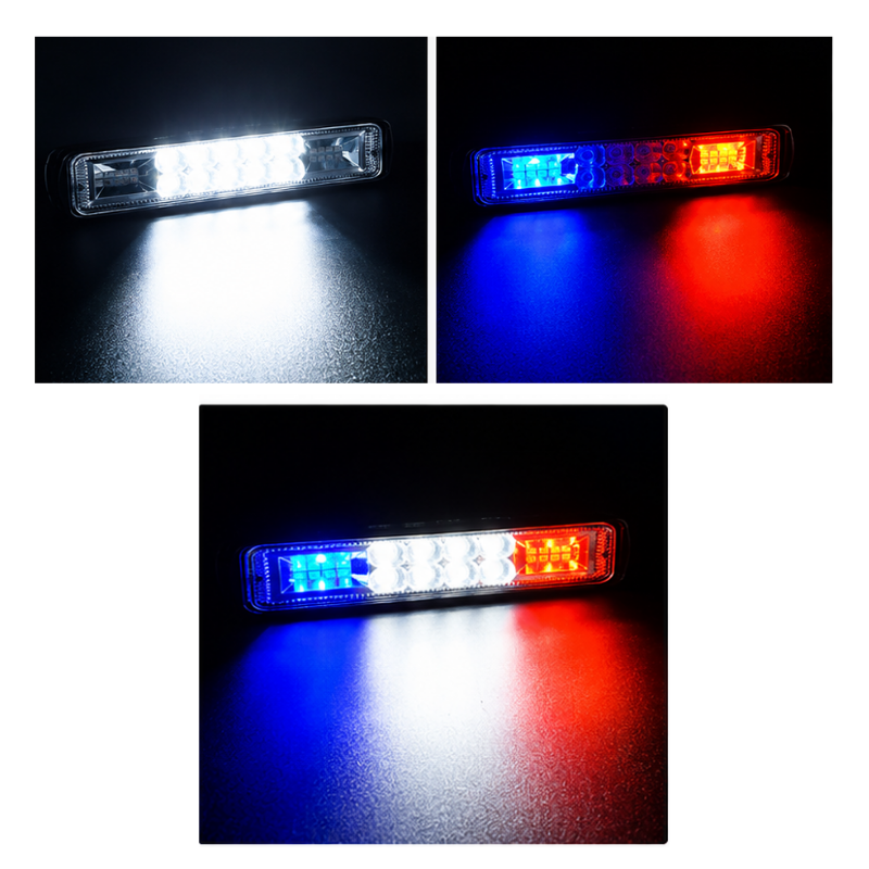 Neblinero policial led para moto multivoltaje