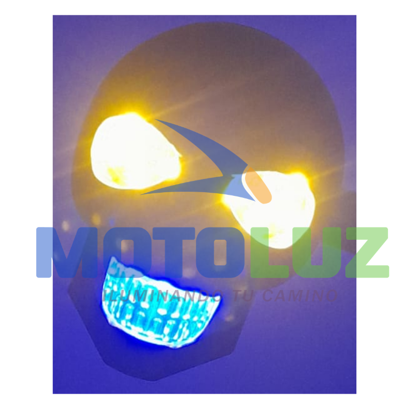 Direccionales Calavera I13 Ámbar/Azul 12V