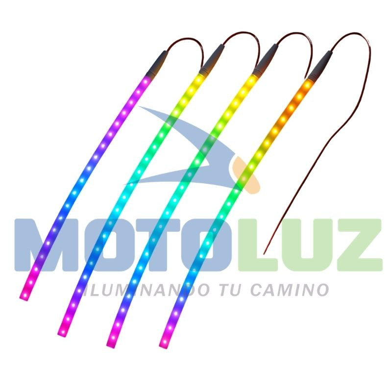 Tira led 30cm multicolor corrediza
