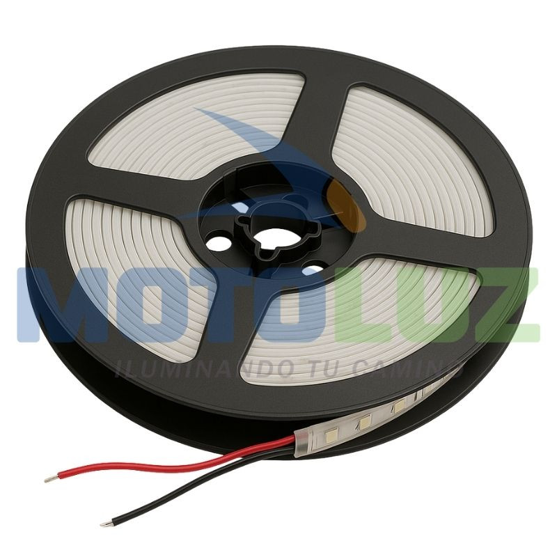 Cinta led 12v rollo 5 metros luz blanca