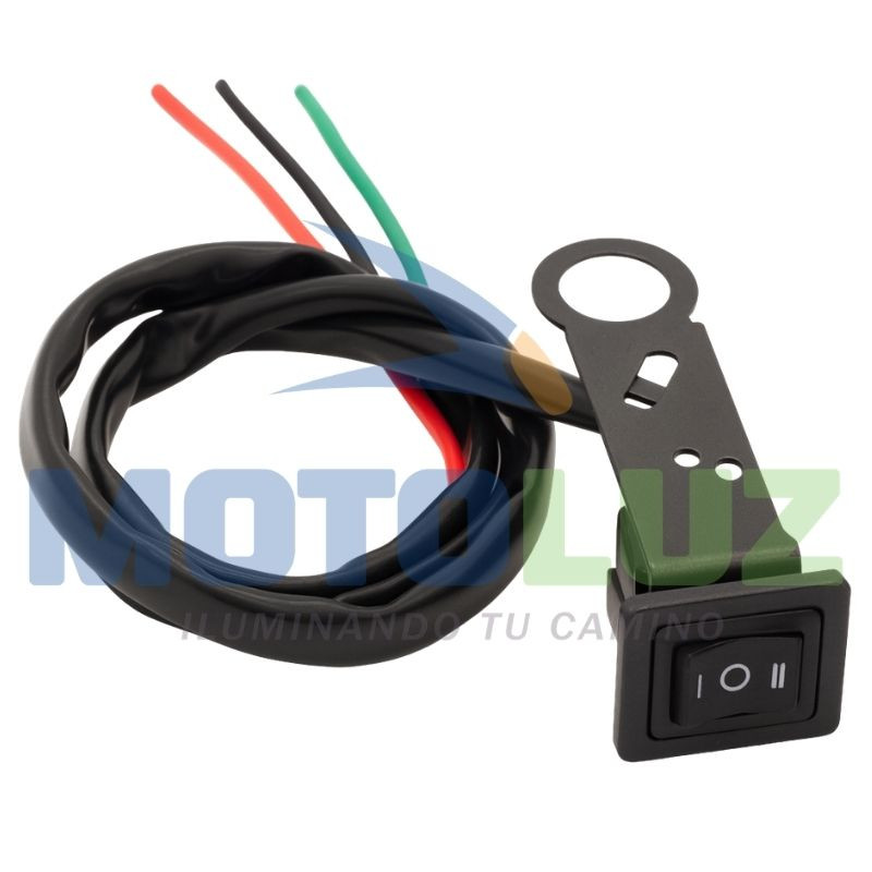 Interruptor de 3 golpes con base metal