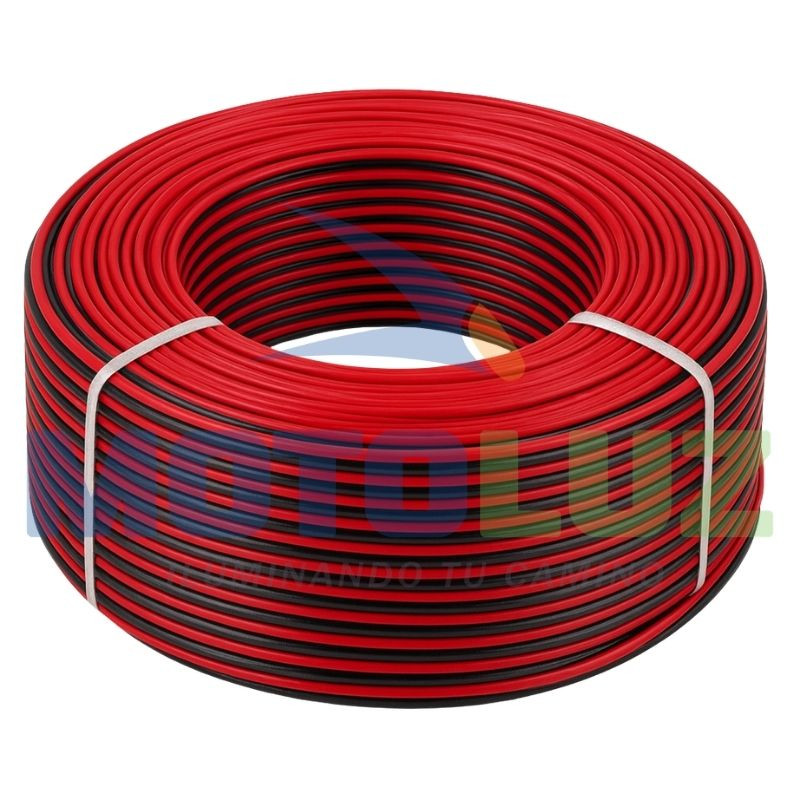 Cable mellizo th18 bicolor (rojo,negro)