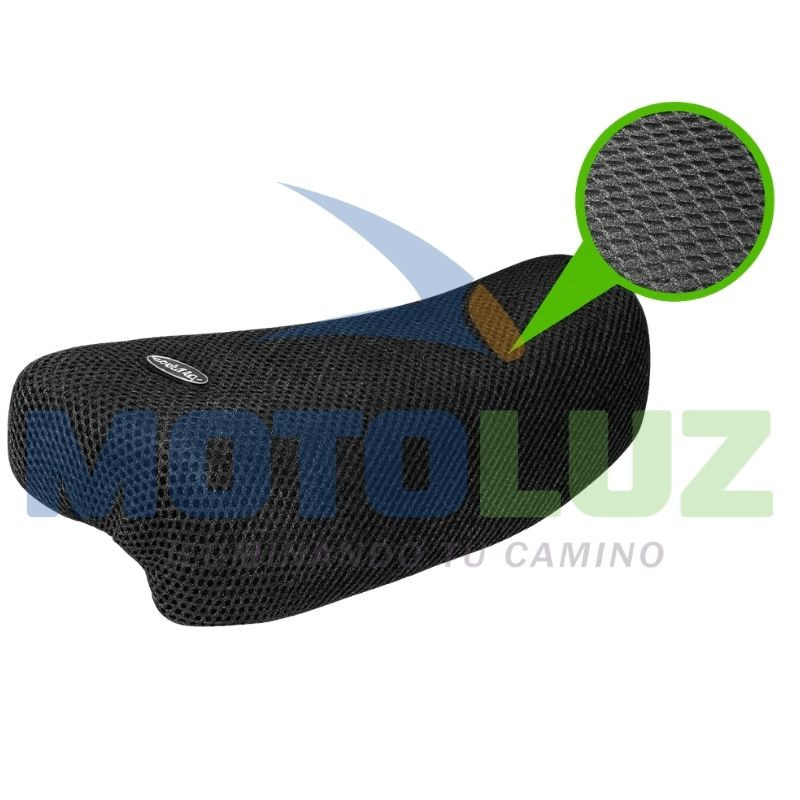 Malla asiento hueco grande negro l para moto
