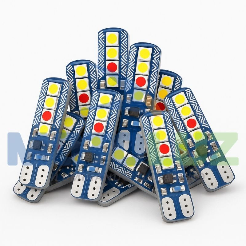 Foco t10 led multicolor siliconado