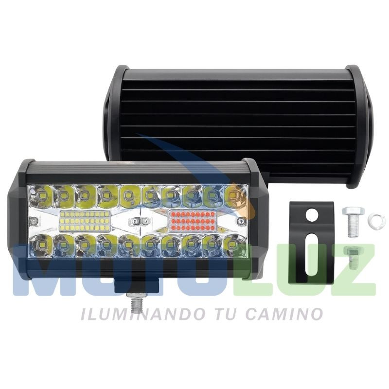Barra policial de 120w - (luz blaca, rojo y azul) diferentes funciones