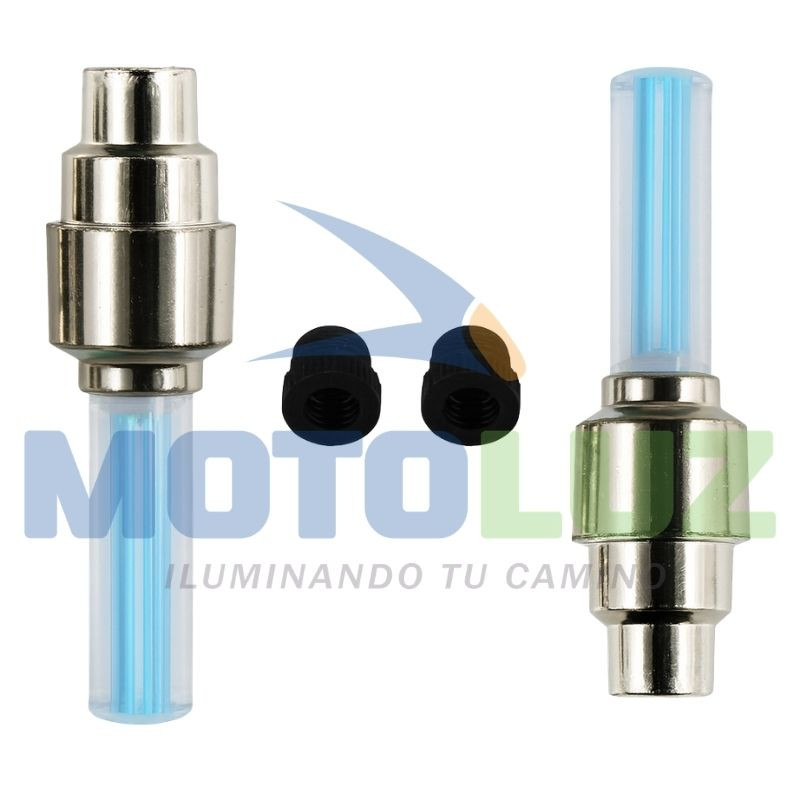 Luces pitoneras para moto bicicleta -azul