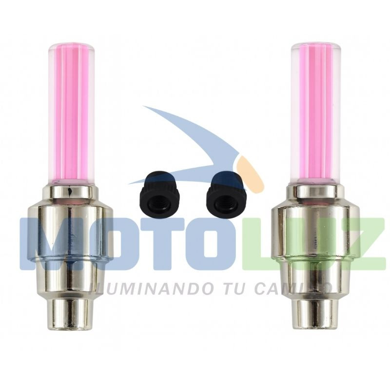 Luces pitoneras para moto bicicleta - violeta