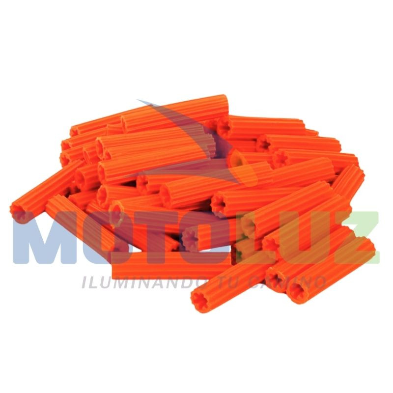 Tarugo pvc modelo 3/8 - naranja