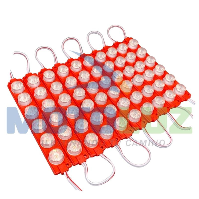 Modulos de 6 botones rojo- 12v