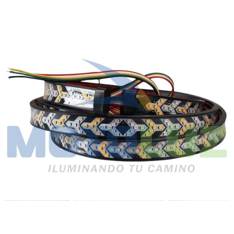 CINTA PARA MALETERA LUZ AMBAR/ROJA CORREDIZA 1,50CM