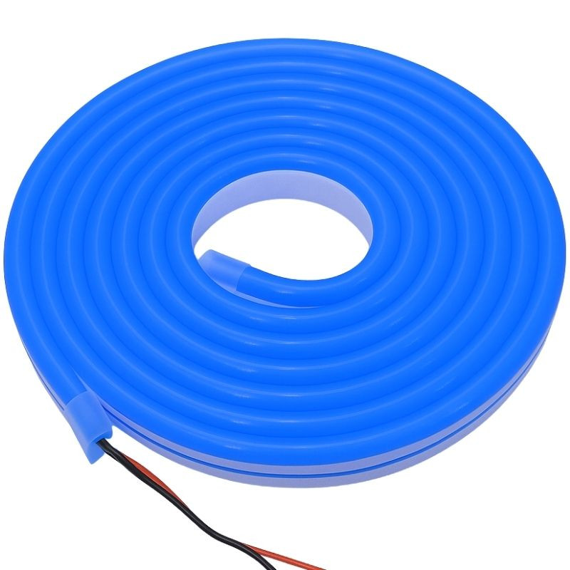 Cinta tira led neon rollo 5 mts-azul
