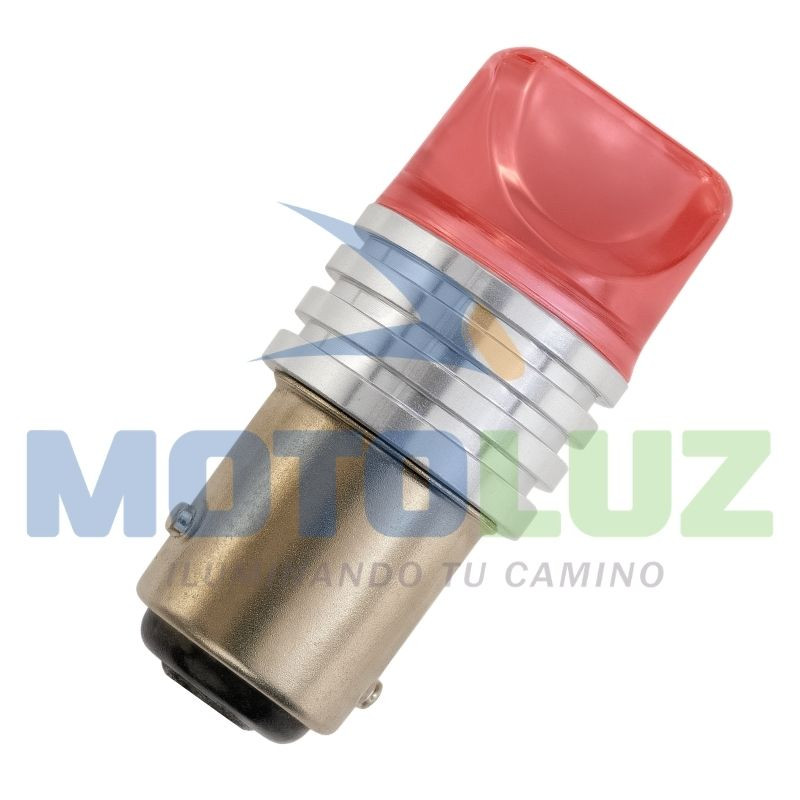 Foco diente de 9 led posterior luz roja estatica y parpadeante