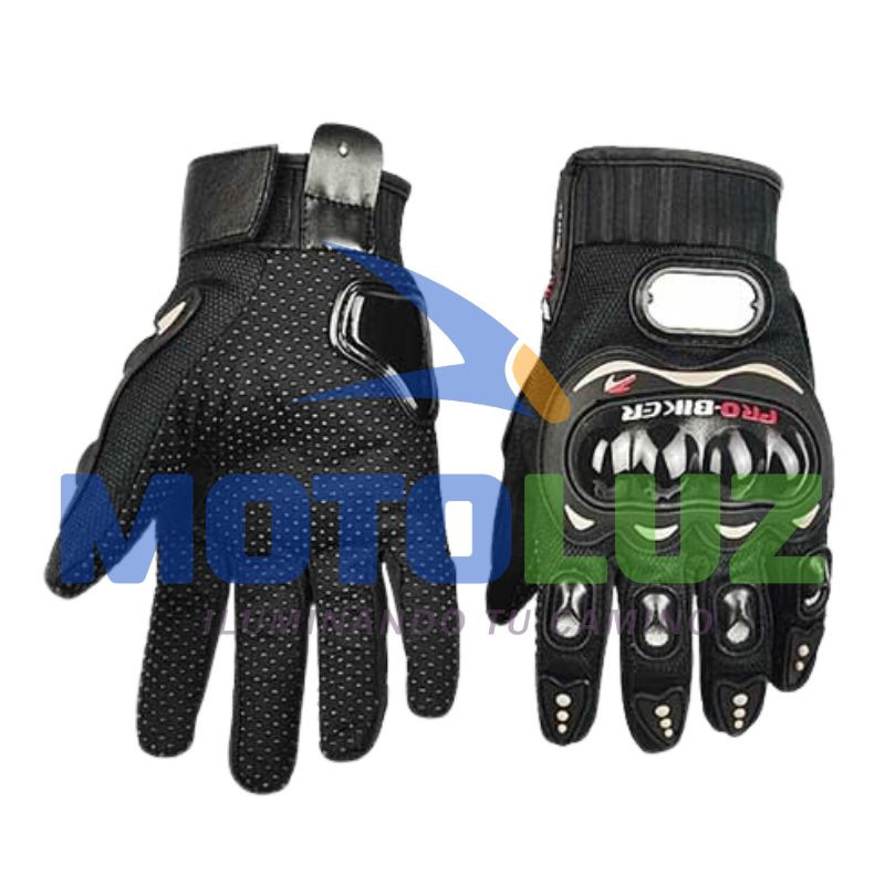 GUANTES CON PROTECTOR NEGRO - TALLA L