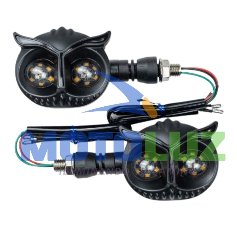 Direccionales Búho I12 Ambar/Azul 12V