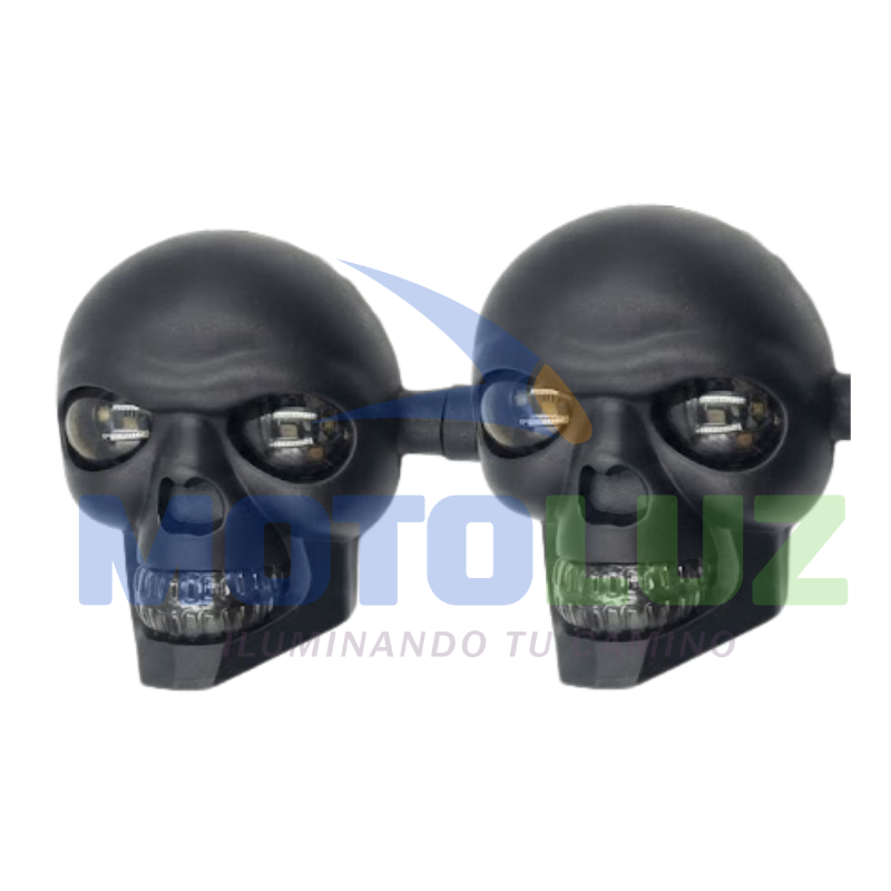 Direccionales Calavera I13 Ámbar/Azul 12V