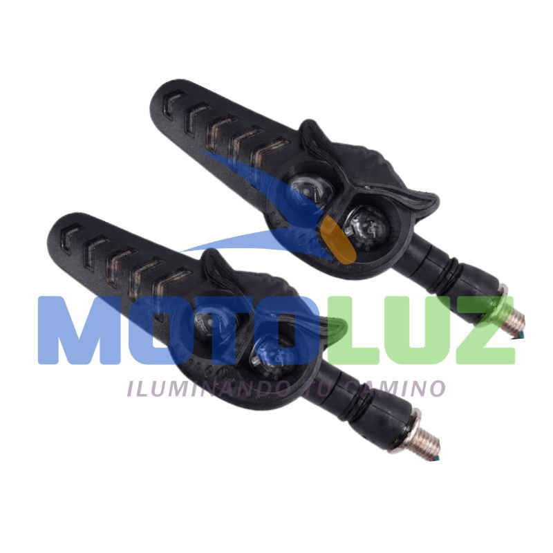 Direccionales Buhito I18 Ambar/Azul 12V