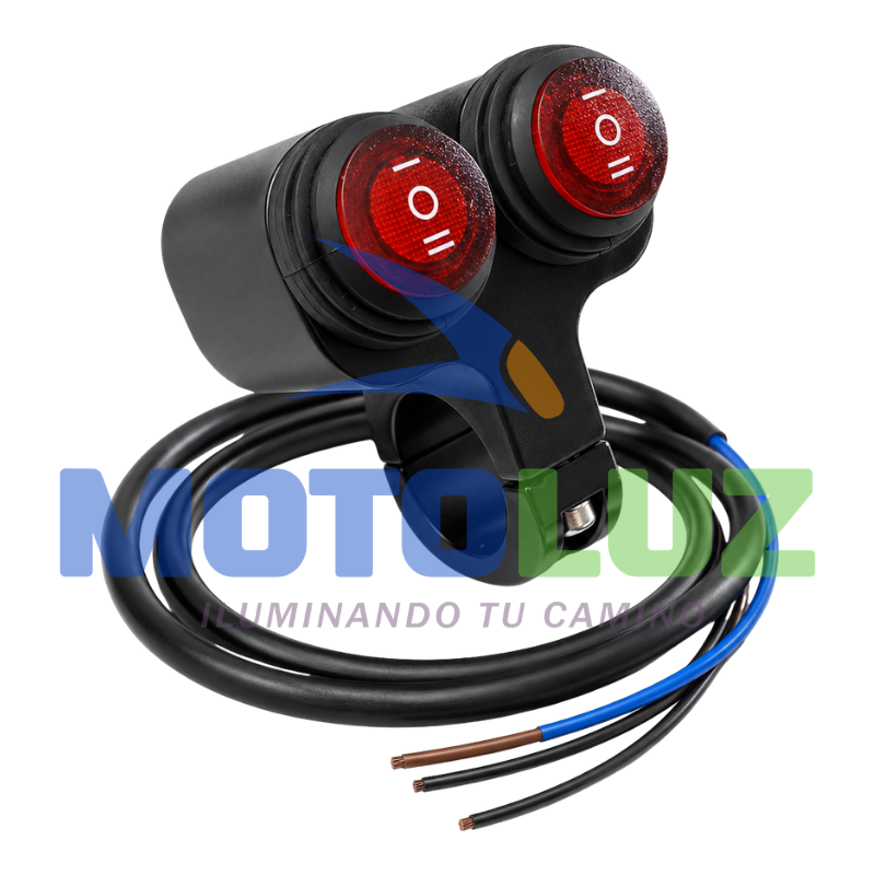 Interruptor Doble 3 Golpes Aluminio C713