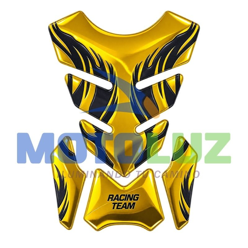 Sticker 3D Resinado para Tanque Amarillo