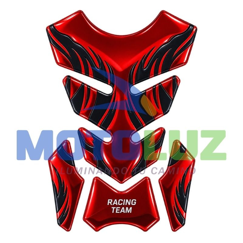 Sticker 3D Resinado para Tanque Rojo