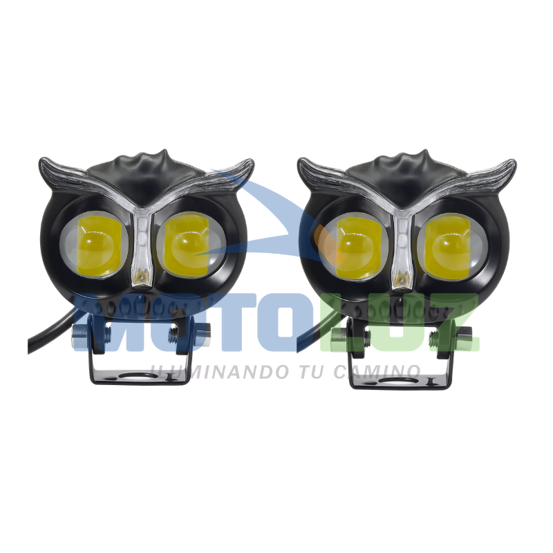 Búhos led para moto multicolor – par