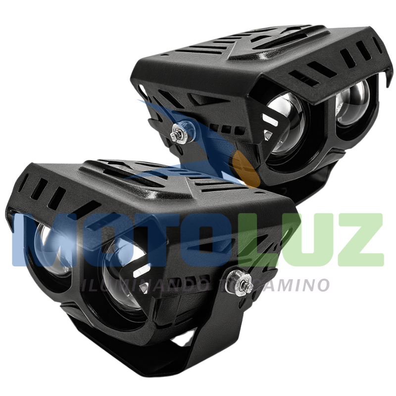 PAR FARITO SUPERMAN 2X2 LUZ DUAL - LUZ BLANCA - AMBAR - AZUL - ROJO - FLASHEO