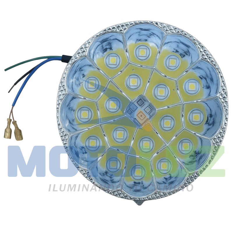 FOCO DELANTERO 18 LEDS REDONDO